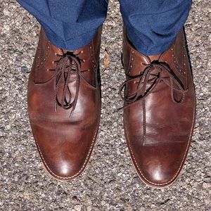Johnson and Murphy leather dress shoes 10.5